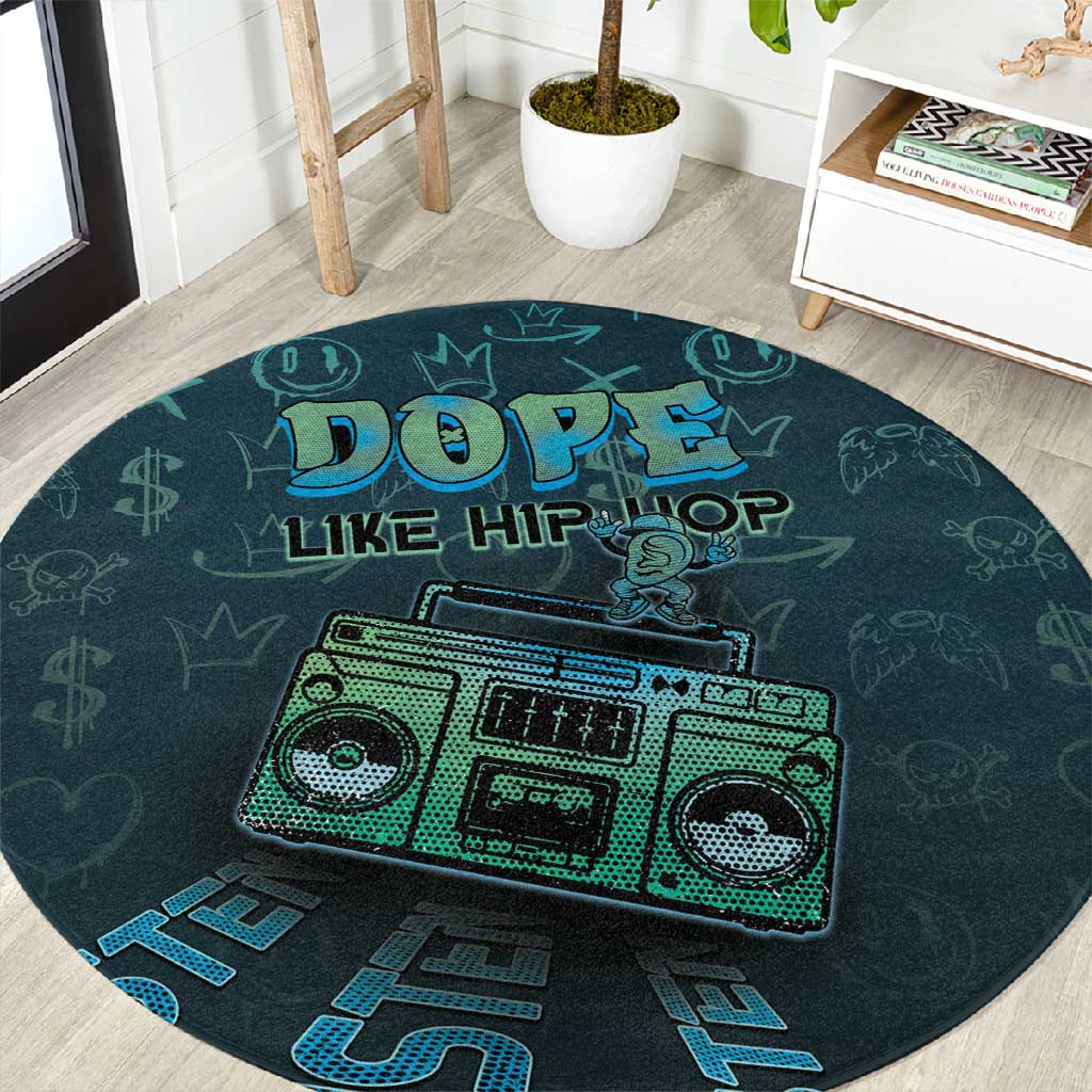 Dope Like Hip Hop Round Carpet Hiphop Graffiti Style DT05