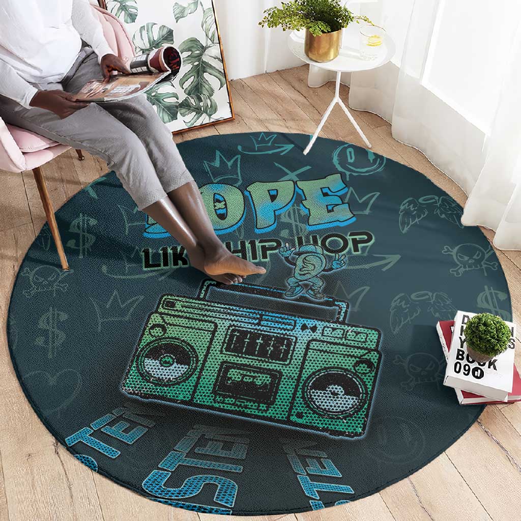 Dope Like Hip Hop Round Carpet Hiphop Graffiti Style DT05