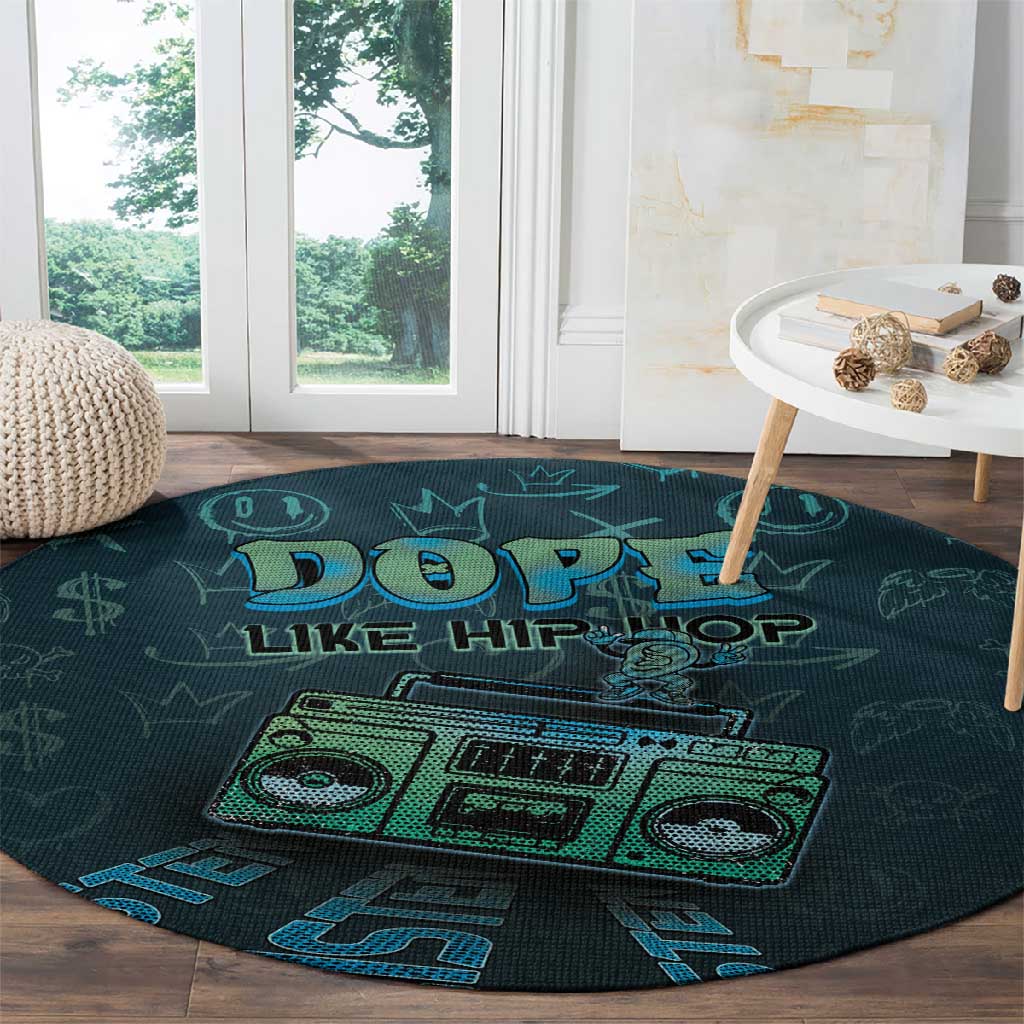 Dope Like Hip Hop Round Carpet Hiphop Graffiti Style DT05