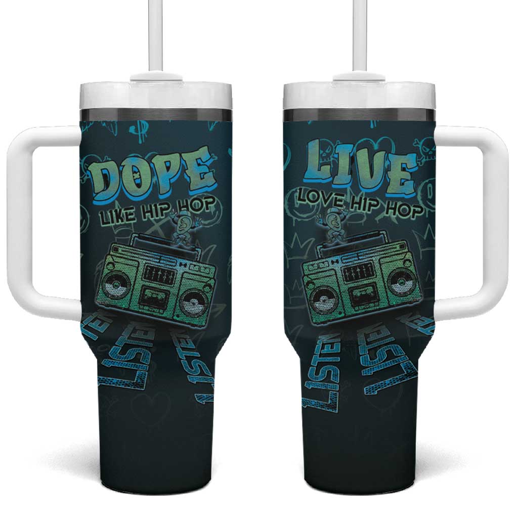 Dope Like Hip Hop Tumbler With Handle Hiphop Graffiti Style DT05