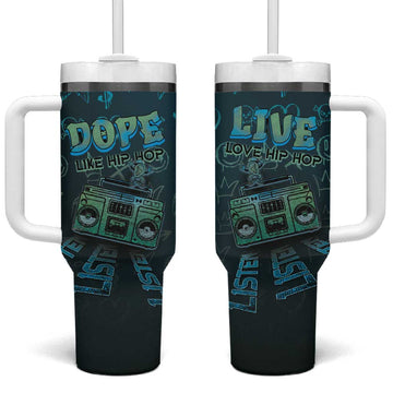 Dope Like Hip Hop Tumbler With Handle Hiphop Graffiti Style DT05
