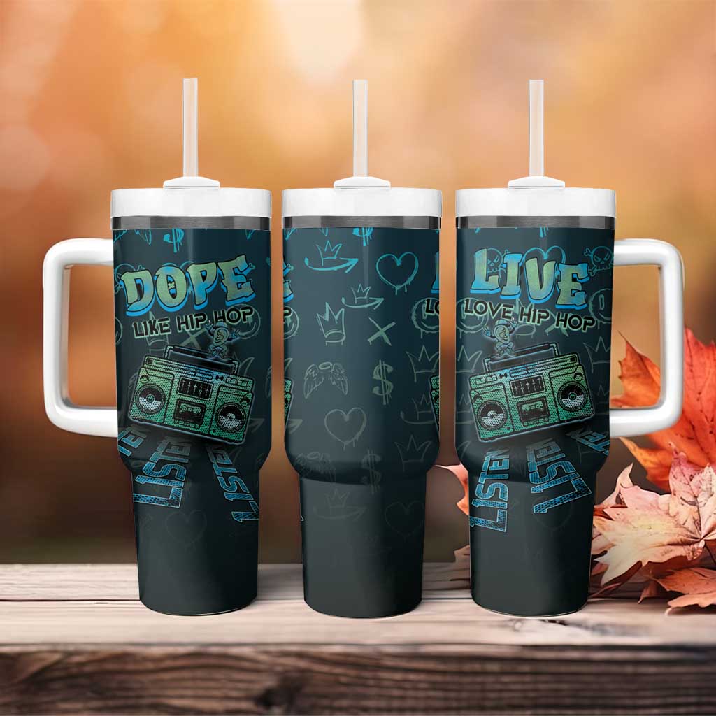 Dope Like Hip Hop Tumbler With Handle Hiphop Graffiti Style DT05