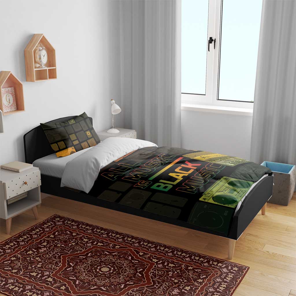 Black Music Month Bedding Set All Music Is Black Music DT05