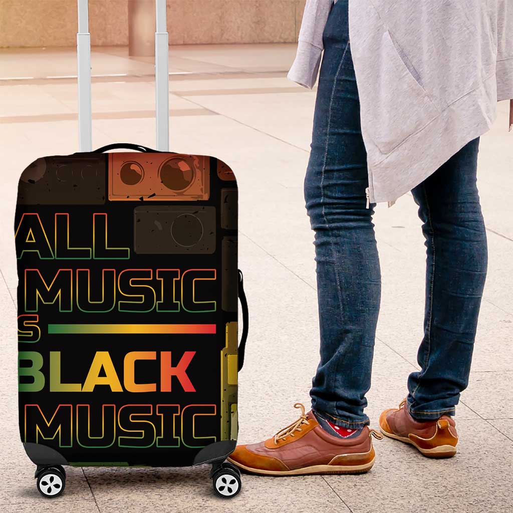Black Music Month Luggage Cover All Music Is Black Music DT05