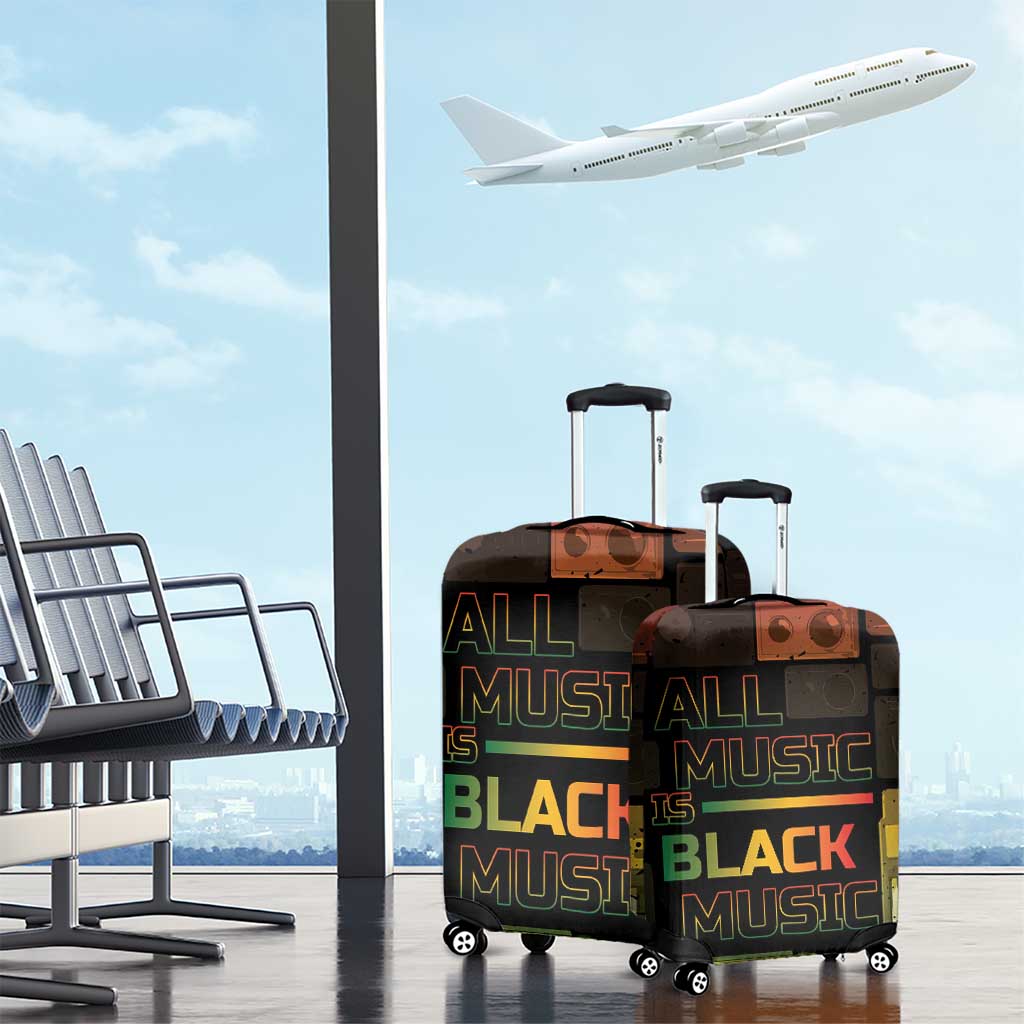 Black Music Month Luggage Cover All Music Is Black Music DT05