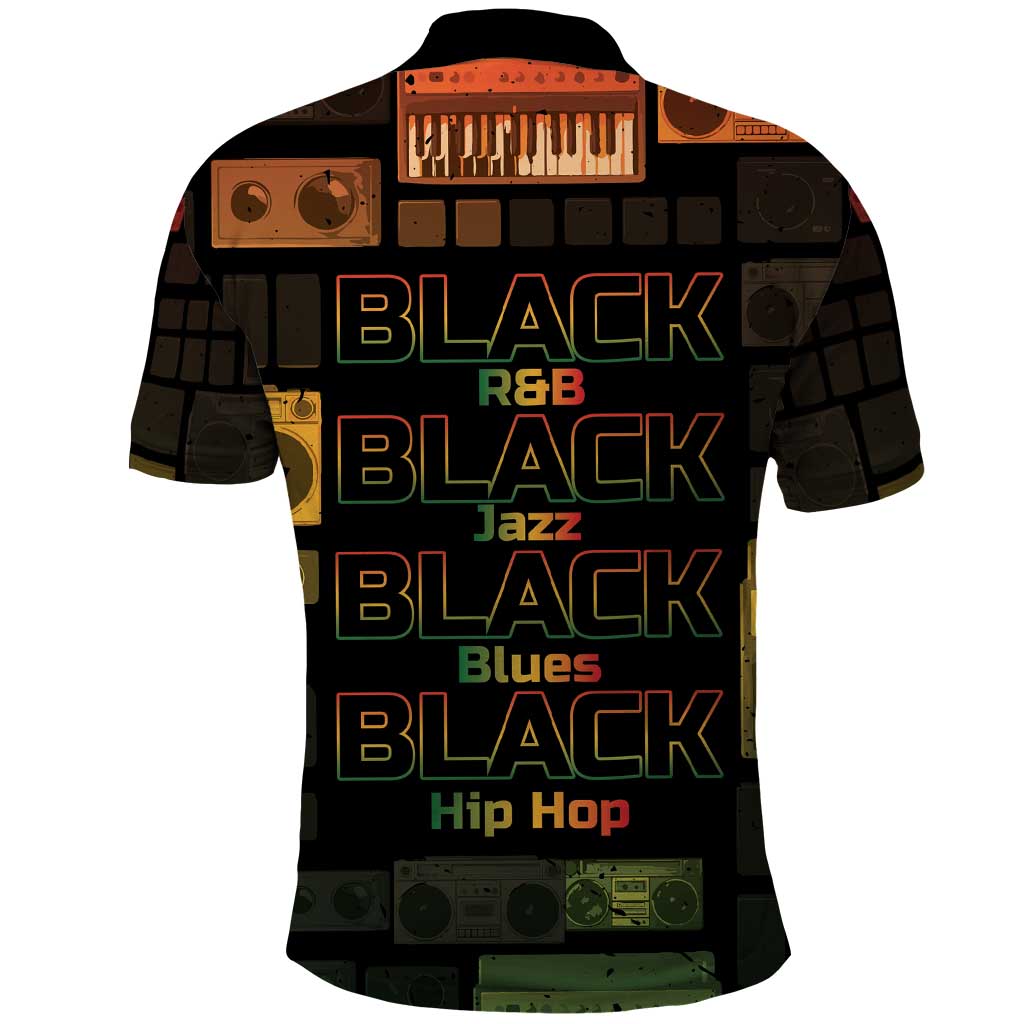 Black Music Month Polo Shirt All Music Is Black Music DT05