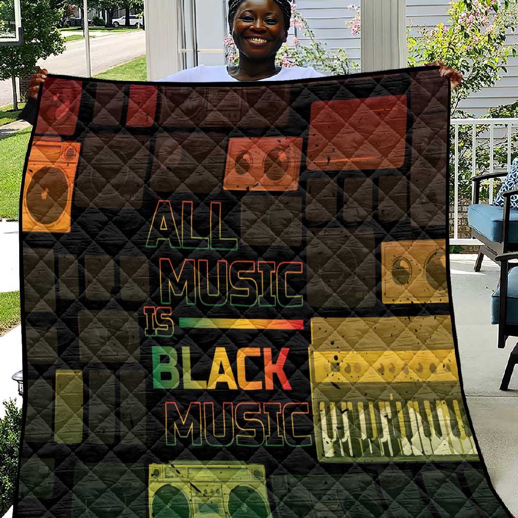 Black Music Month Quilt All Music Is Black Music DT05