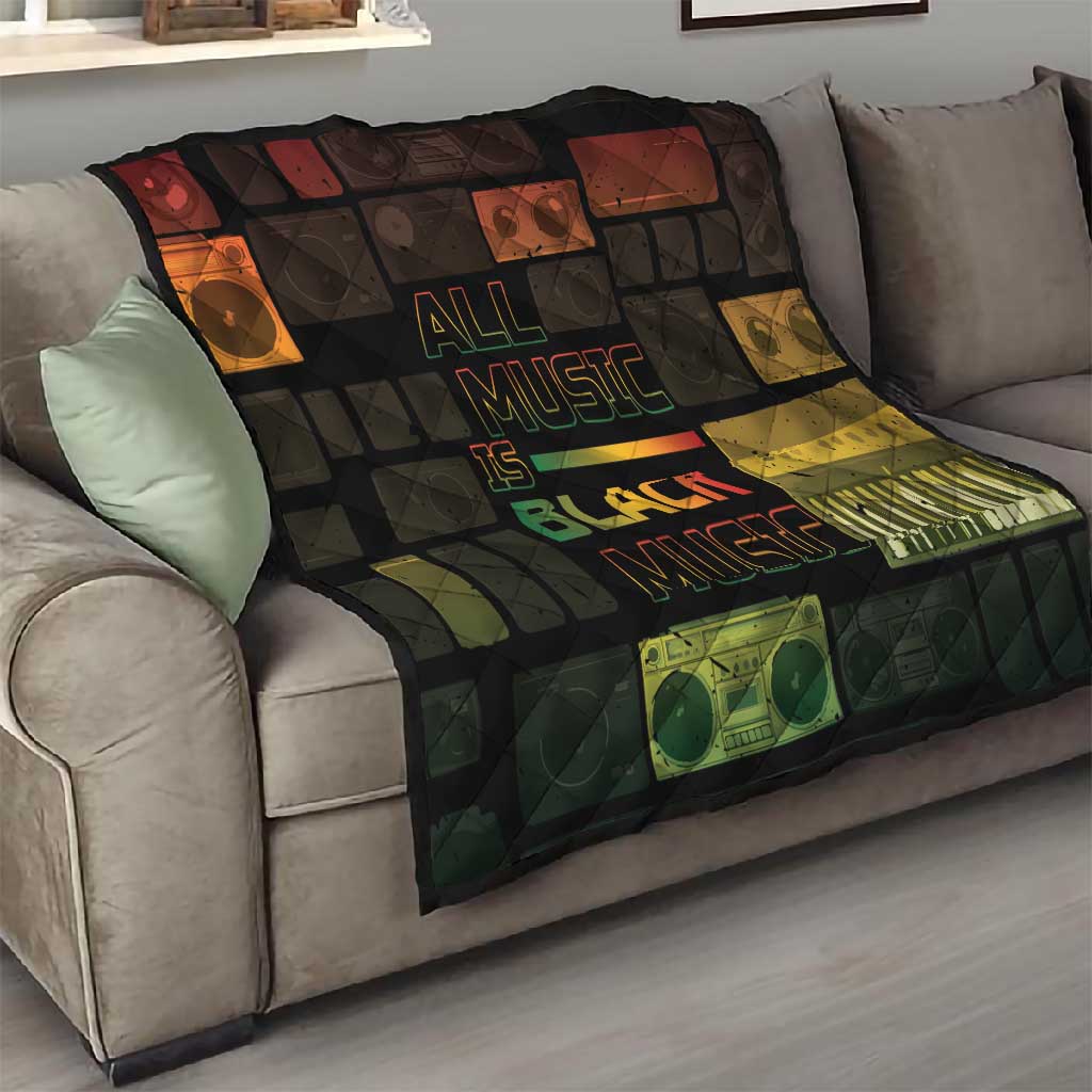 Black Music Month Quilt All Music Is Black Music DT05