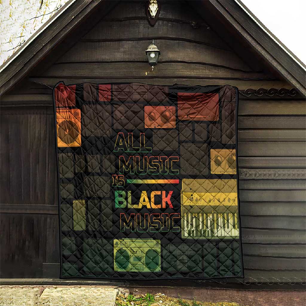 Black Music Month Quilt All Music Is Black Music DT05