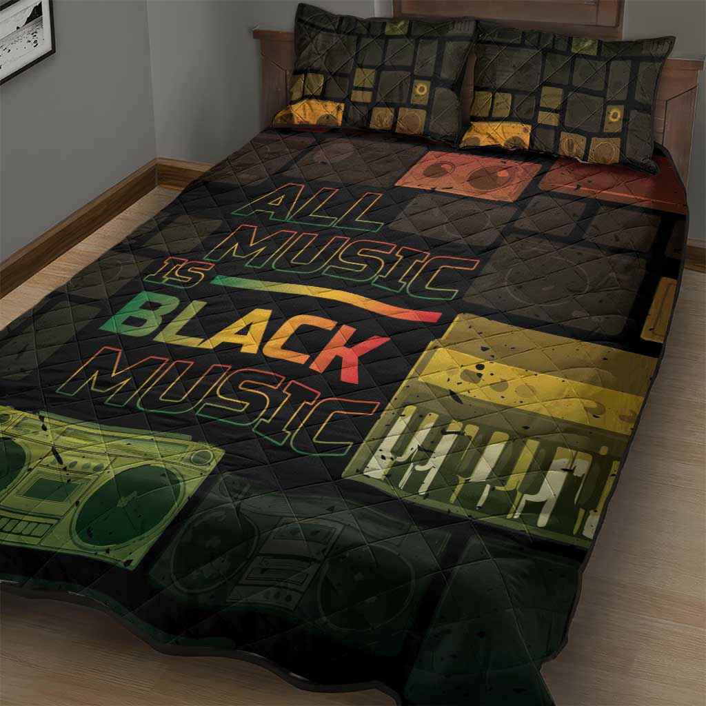 Black Music Month Quilt Bed Set All Music Is Black Music DT05