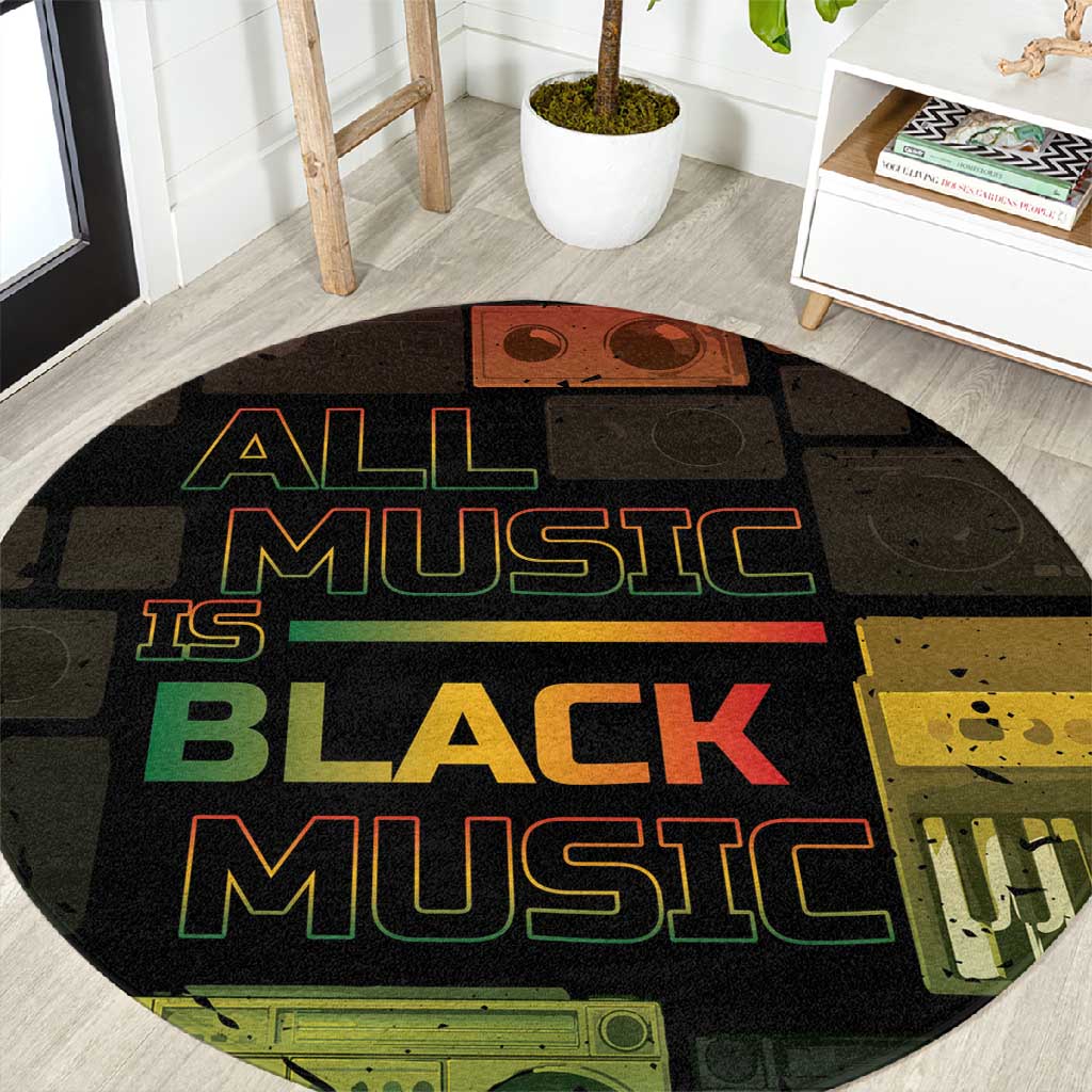 Black Music Month Round Carpet All Music Is Black Music DT05