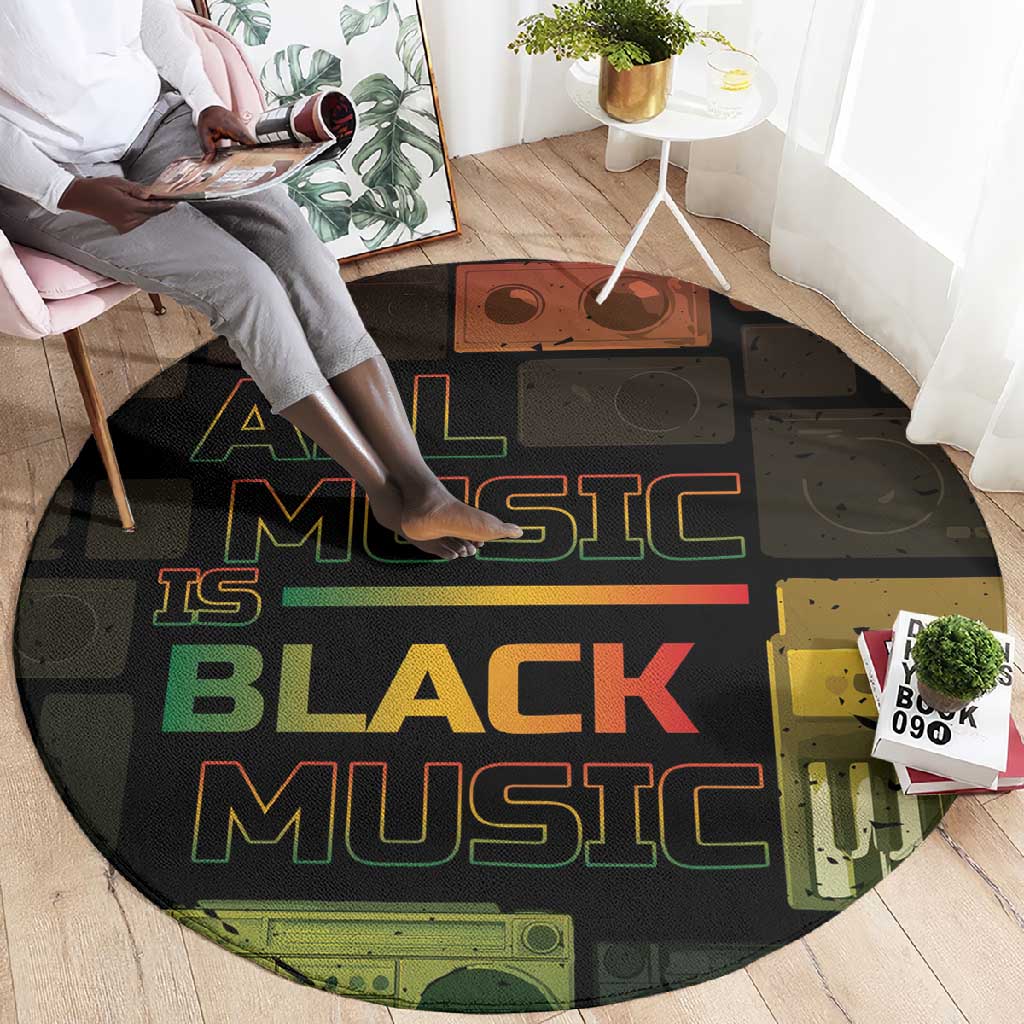 Black Music Month Round Carpet All Music Is Black Music DT05