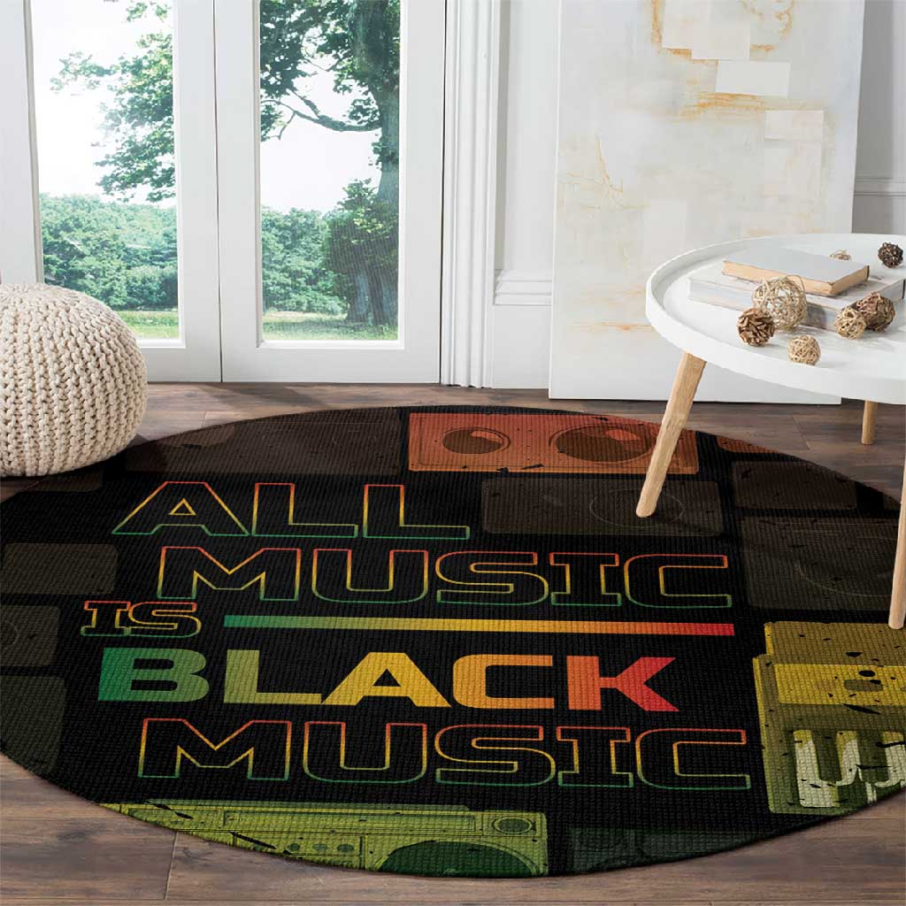 Black Music Month Round Carpet All Music Is Black Music DT05