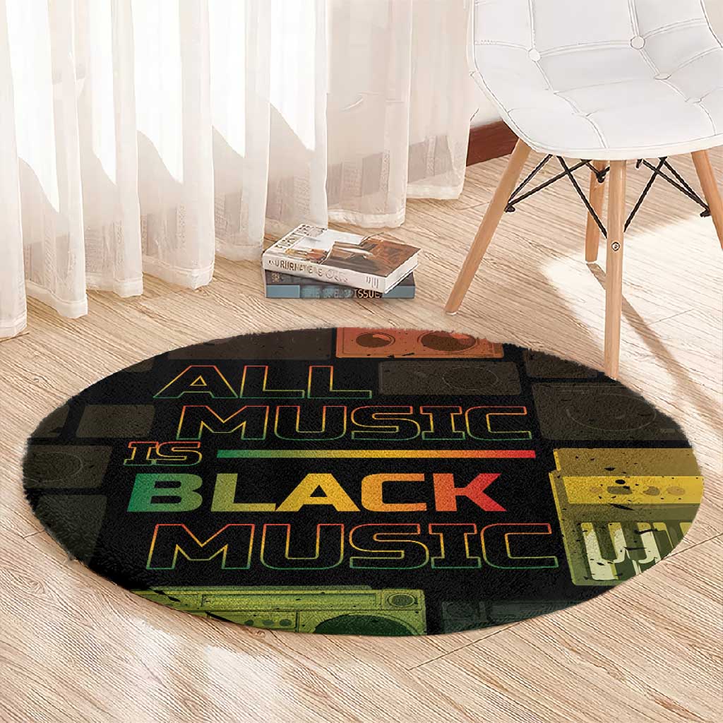 Black Music Month Round Carpet All Music Is Black Music DT05