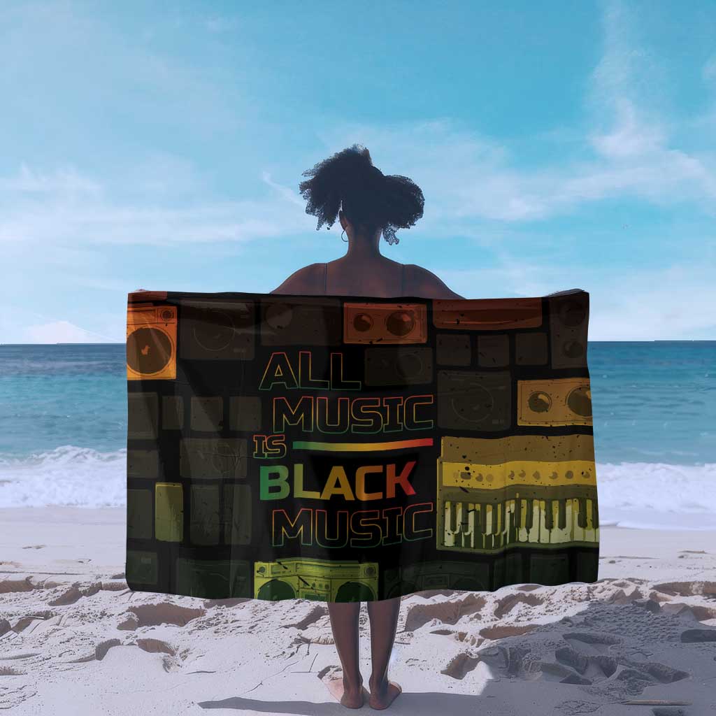 Black Music Month Sarong All Music Is Black Music DT05
