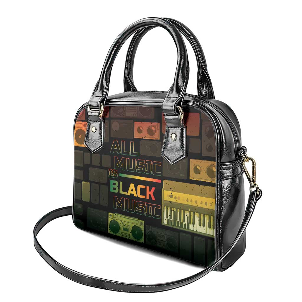 Black Music Month Shoulder Handbag All Music Is Black Music DT05