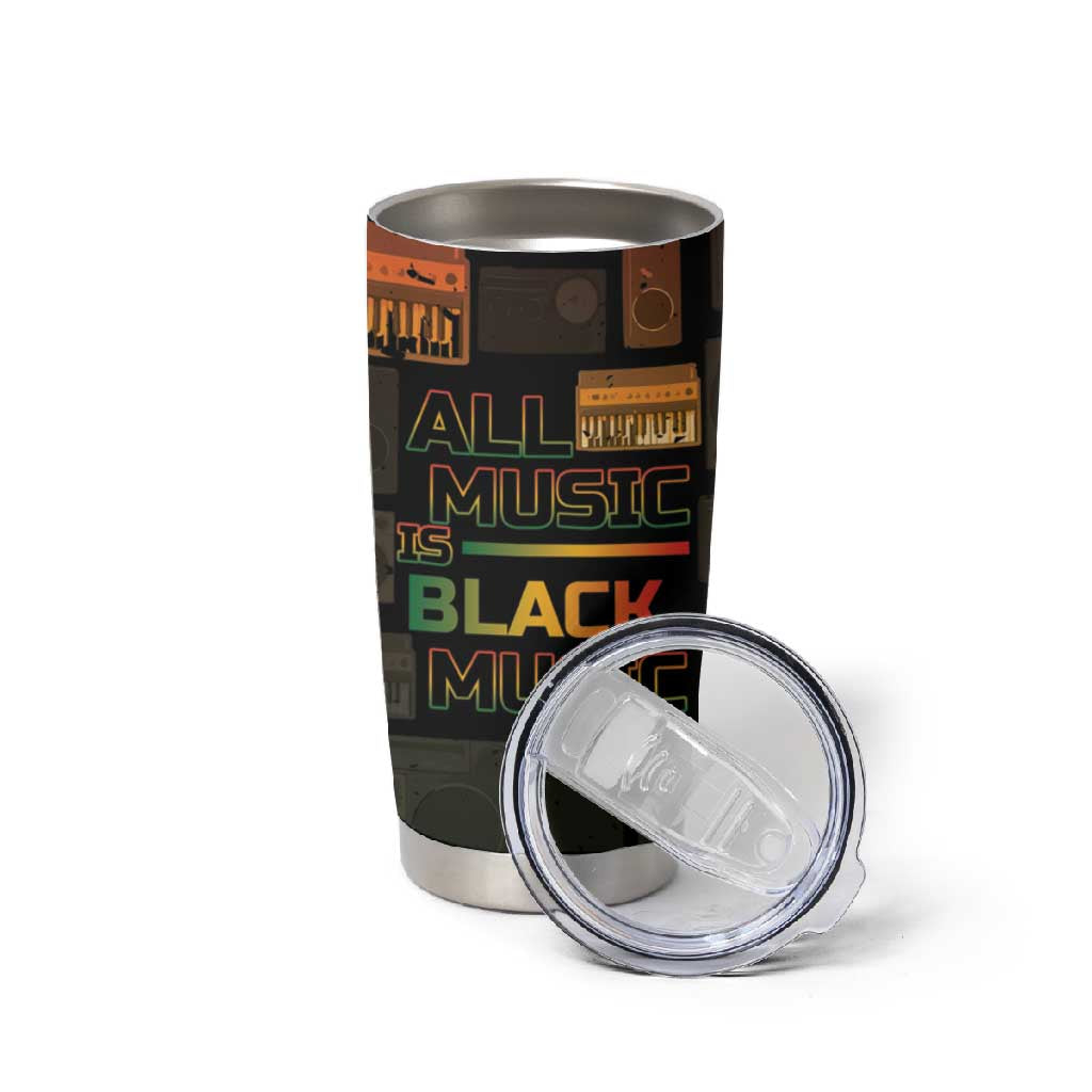 Black Music Month Tumbler Cup All Music Is Black Music DT05