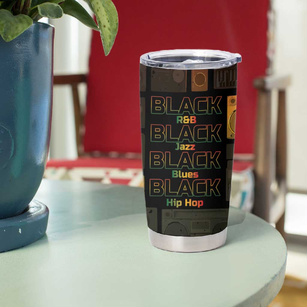 Black Music Month Tumbler Cup All Music Is Black Music DT05