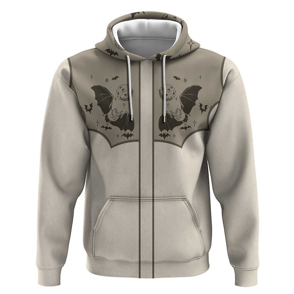 Western Gothic Yoke Hoodie Bat And Stars DT05