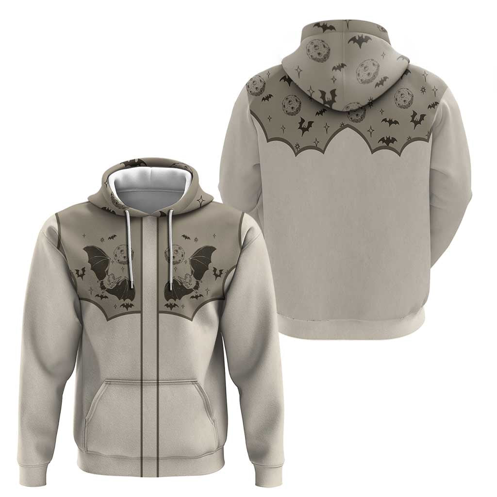Western Gothic Yoke Hoodie Bat And Stars DT05
