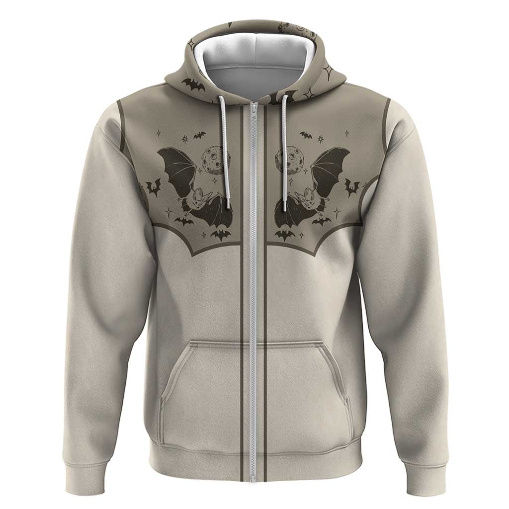 Western Gothic Yoke Hoodie Bat And Stars DT05