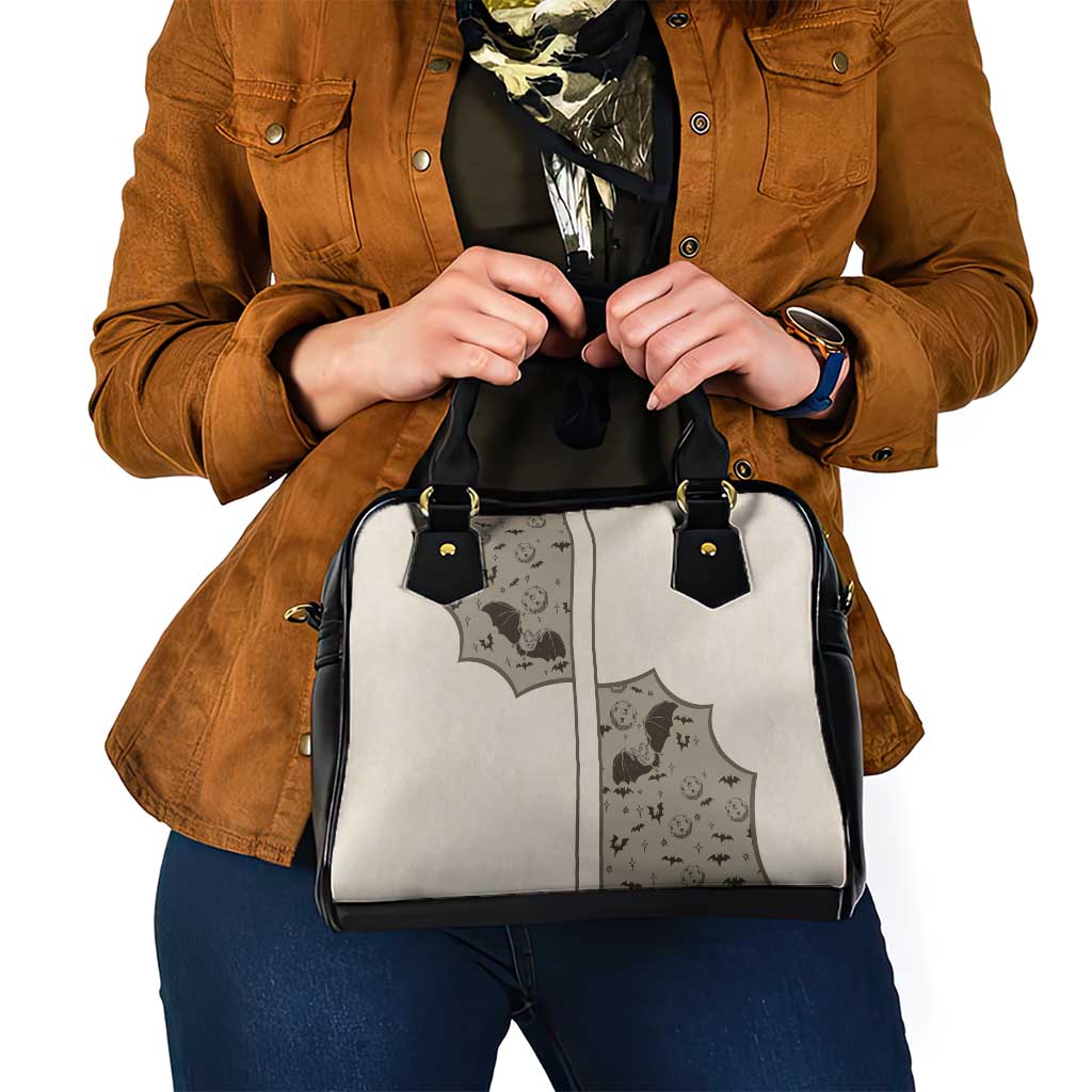 Western Gothic Yoke Shoulder Handbag Bat And Stars DT05