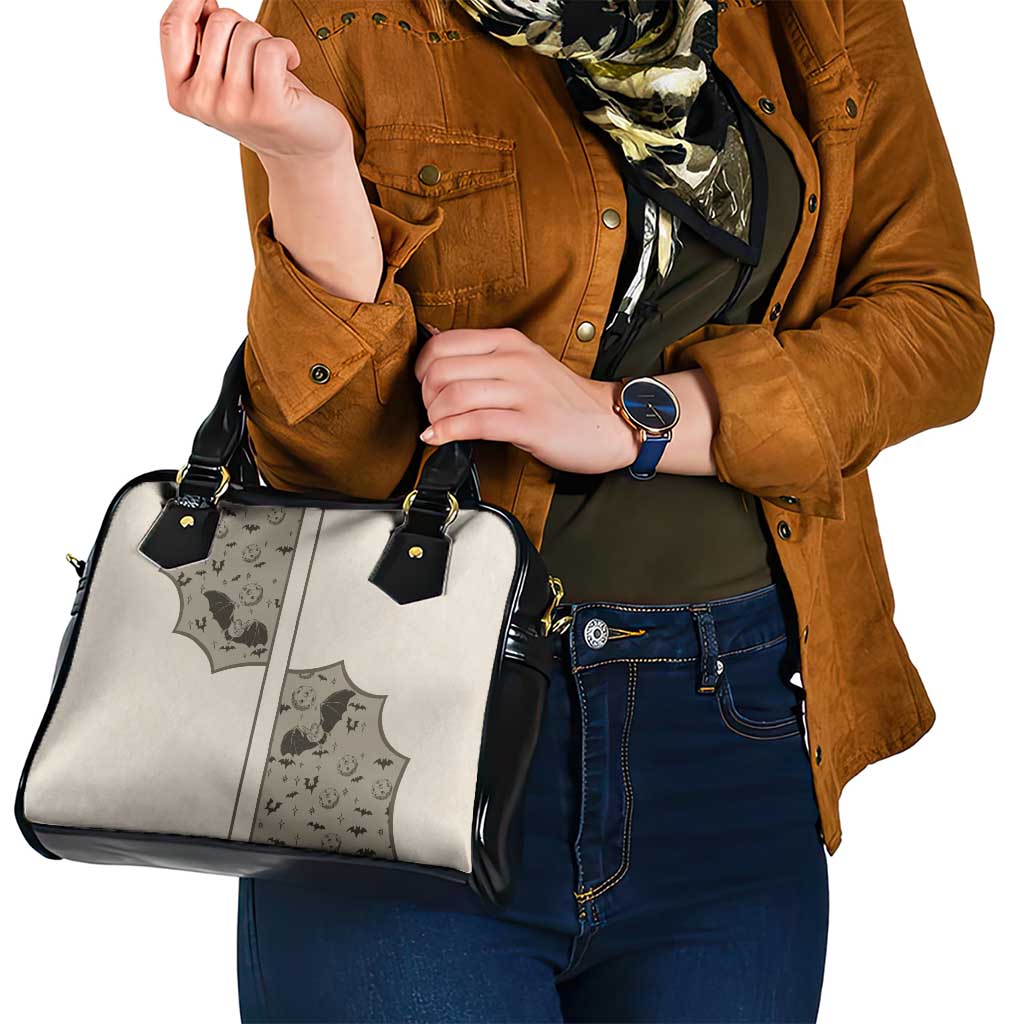 Western Gothic Yoke Shoulder Handbag Bat And Stars DT05
