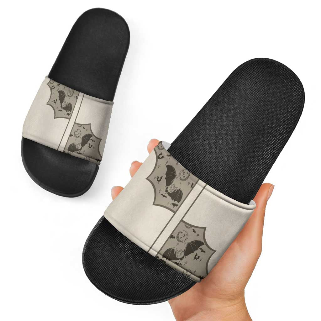Western Gothic Yoke Slide Sandals Bat And Stars DT05