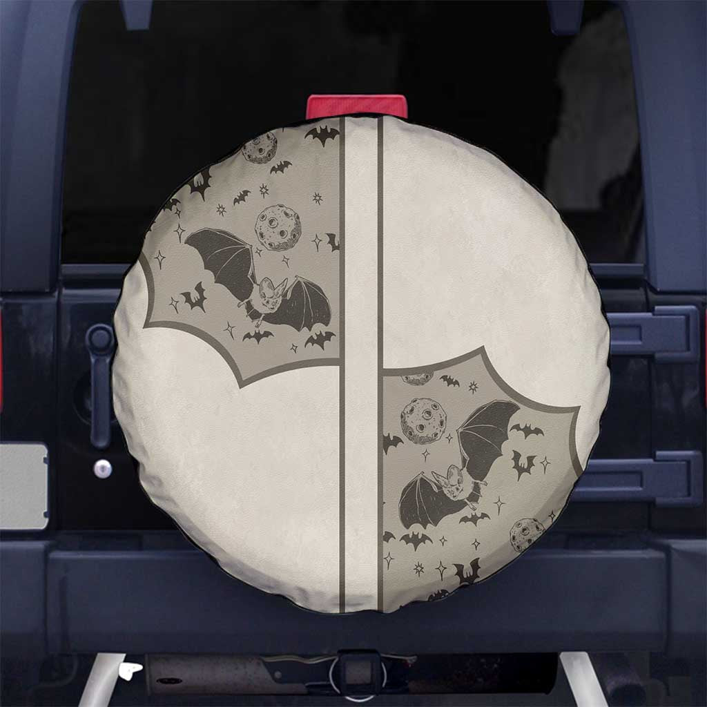 Western Gothic Yoke Spare Tire Cover Bat And Stars DT05