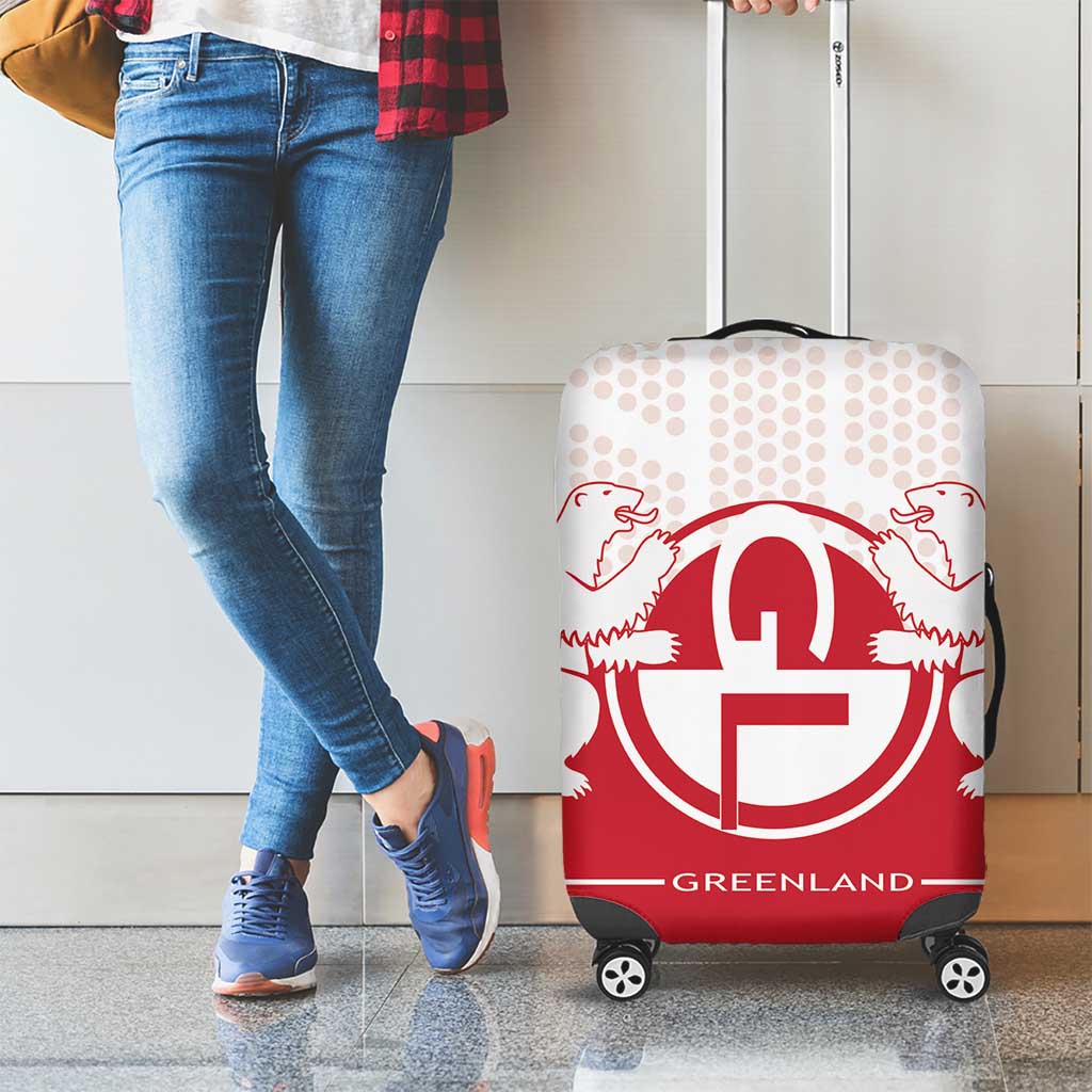 Greenland Luggage Cover Coat Of Arms Unique Style DT05