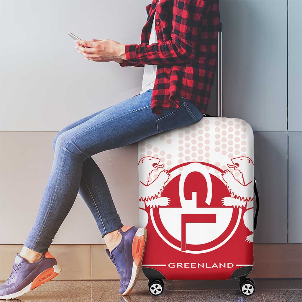 Greenland Luggage Cover Coat Of Arms Unique Style DT05