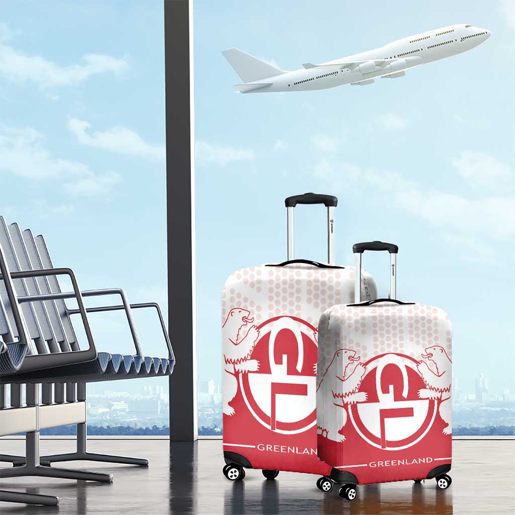 Greenland Luggage Cover Coat Of Arms Unique Style DT05