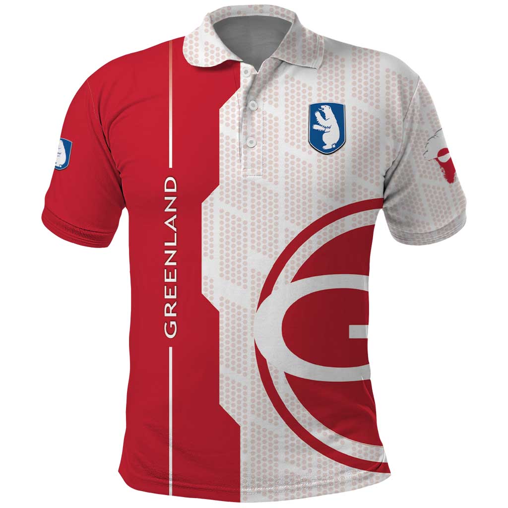 Greenland Polo Shirt Coat Of Arms Unique Style DT05