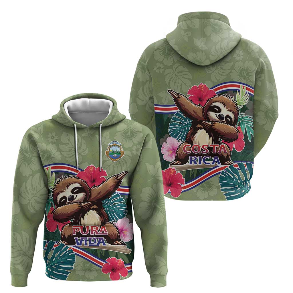 Costa Rica Hoodie Pura Vida Dabbing Sloth DT05