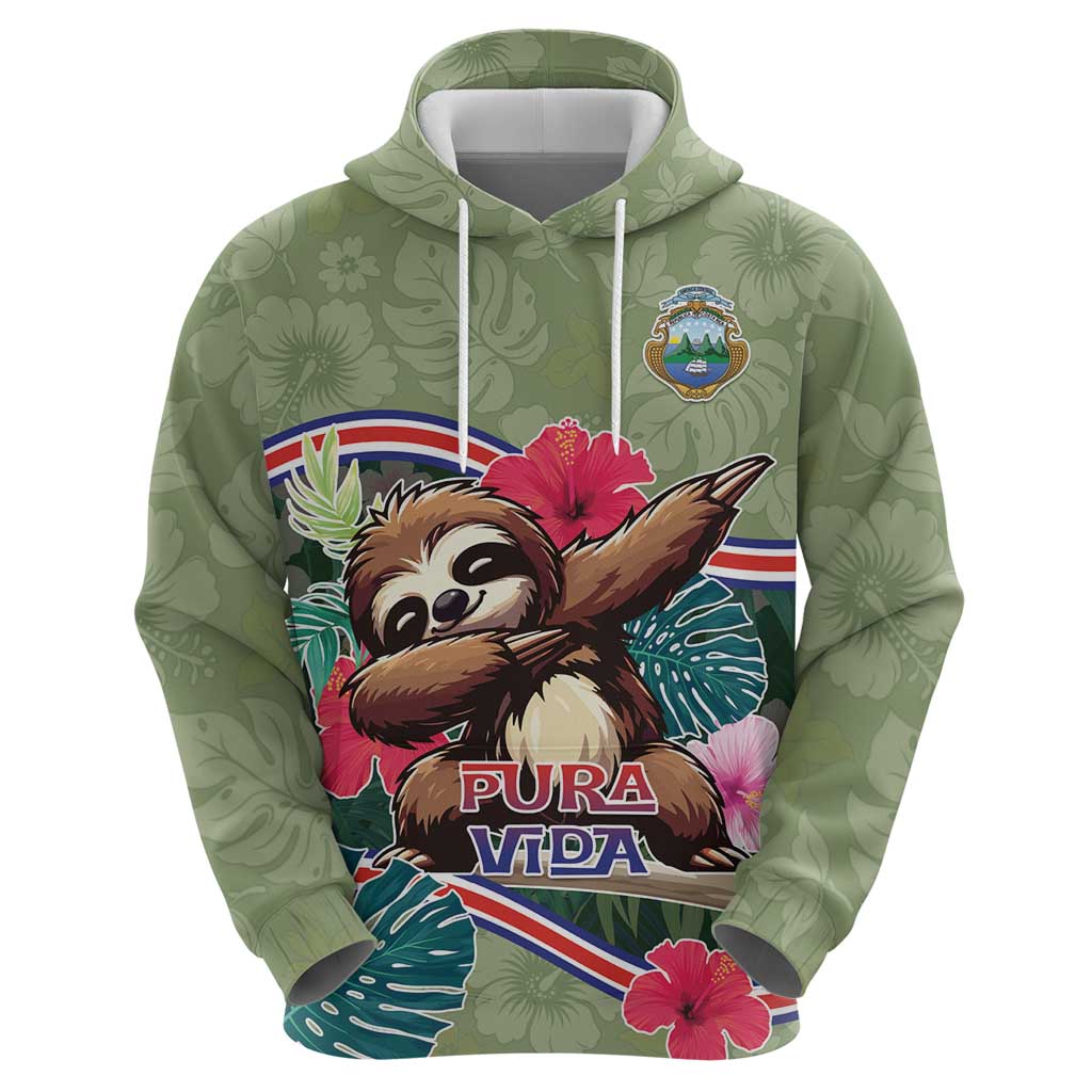 Costa Rica Hoodie Pura Vida Dabbing Sloth DT05