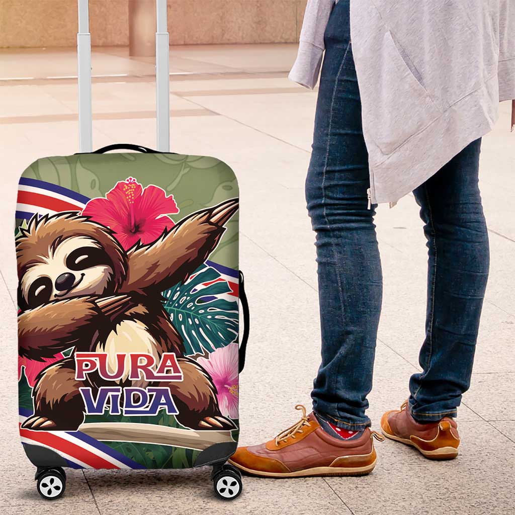 Costa Rica Luggage Cover Pura Vida Dabbing Sloth DT05