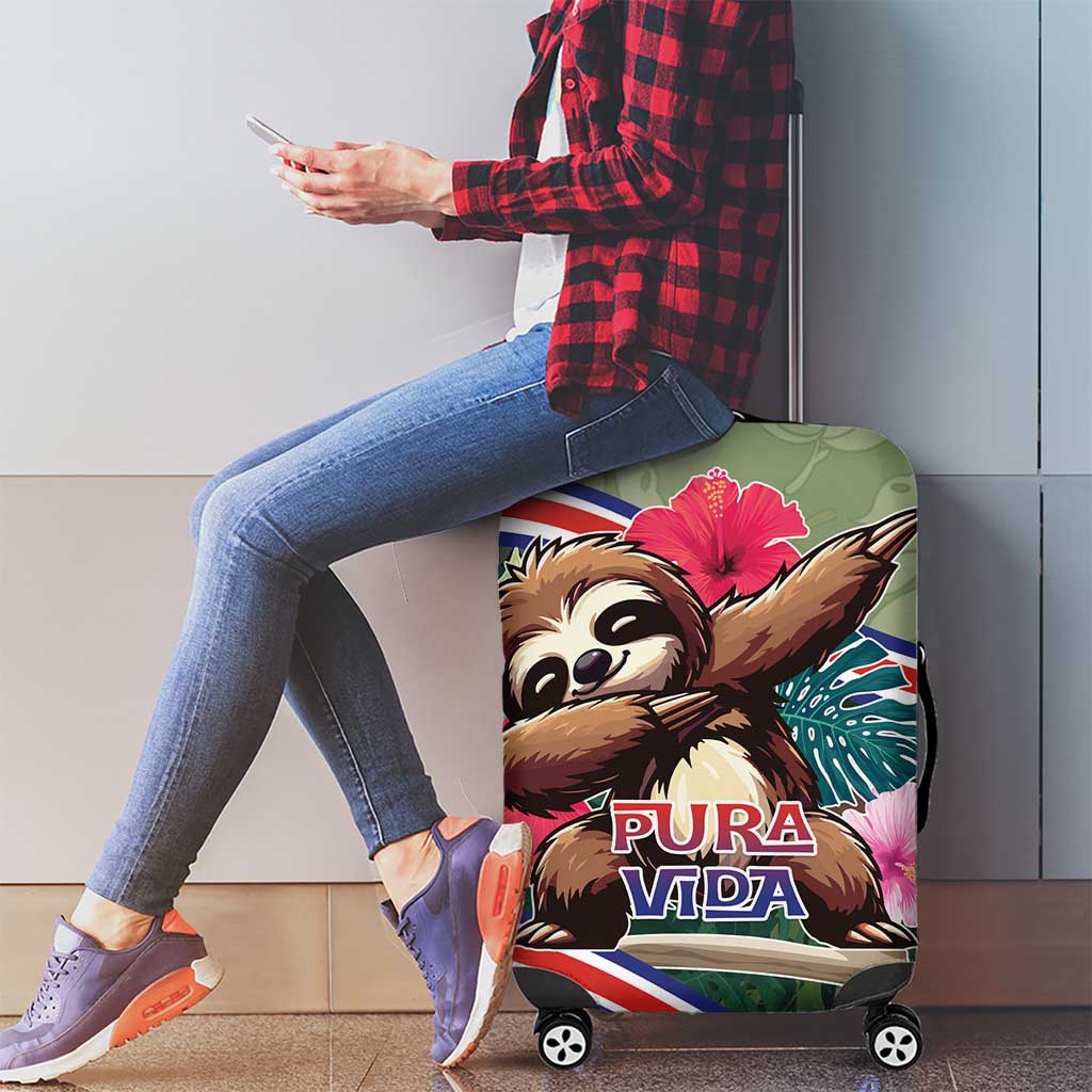 Costa Rica Luggage Cover Pura Vida Dabbing Sloth DT05