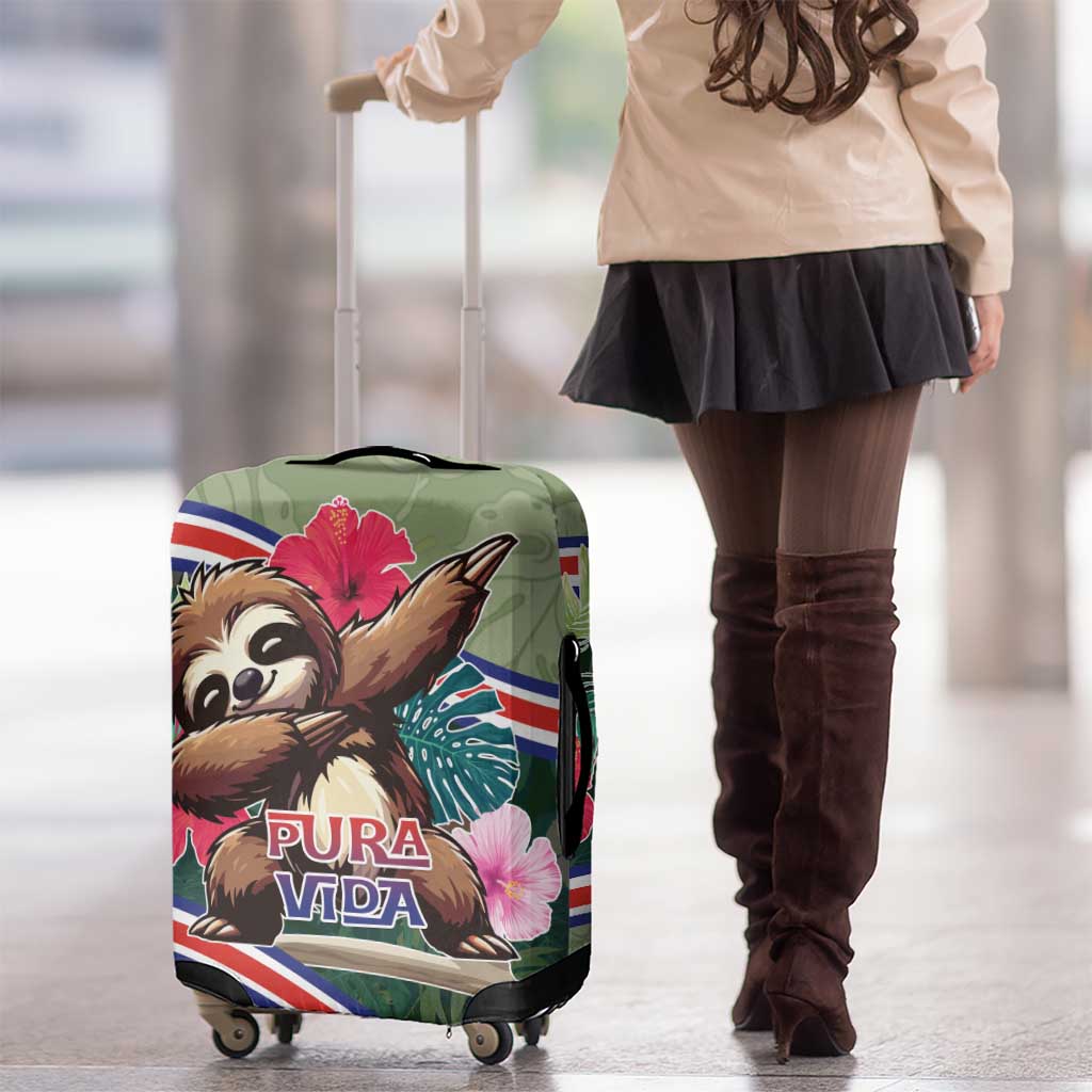 Costa Rica Luggage Cover Pura Vida Dabbing Sloth DT05