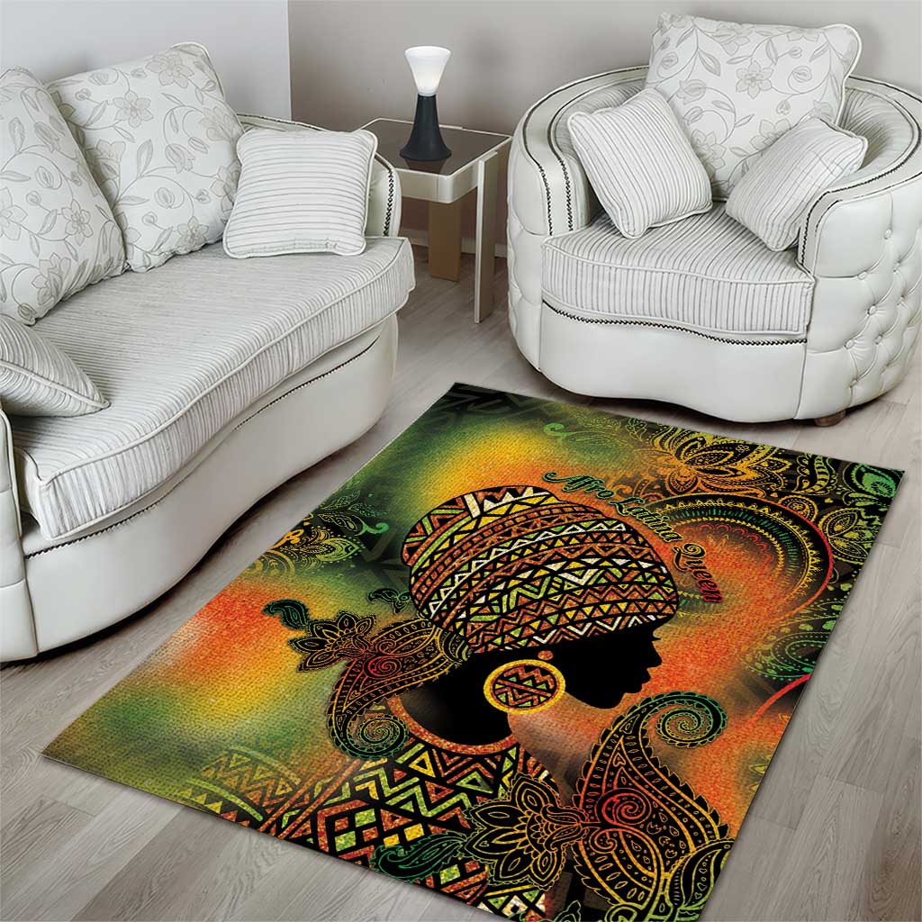 Black Women Area Rug Afro Latina Queen DT05