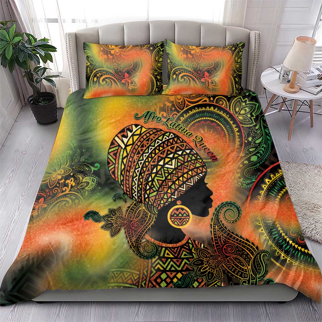 Black Women Bedding Set Afro Latina Queen DT05