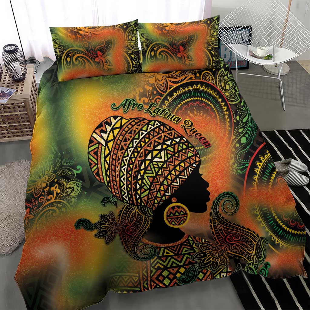 Black Women Bedding Set Afro Latina Queen DT05