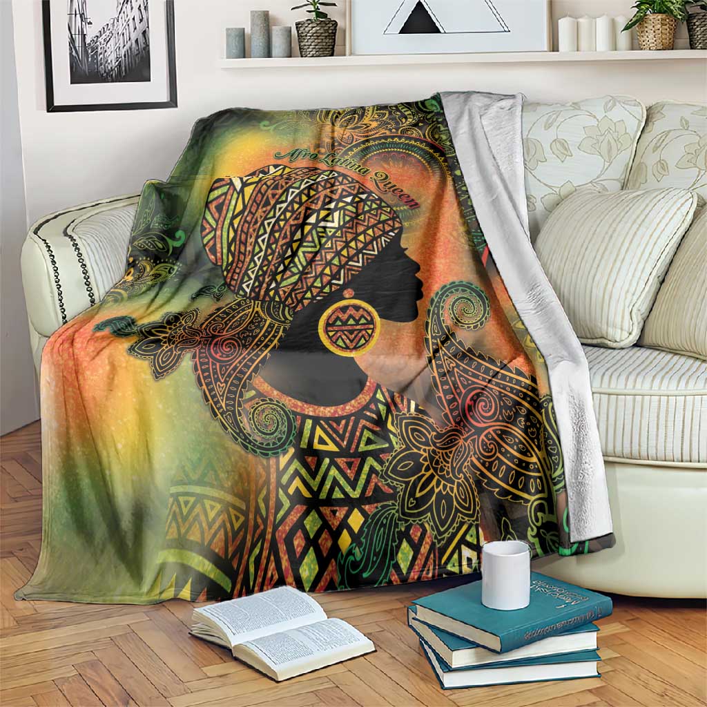 Black Women Blanket Afro Latina Queen DT05
