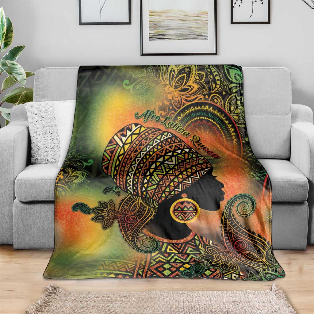 Black Women Blanket Afro Latina Queen DT05