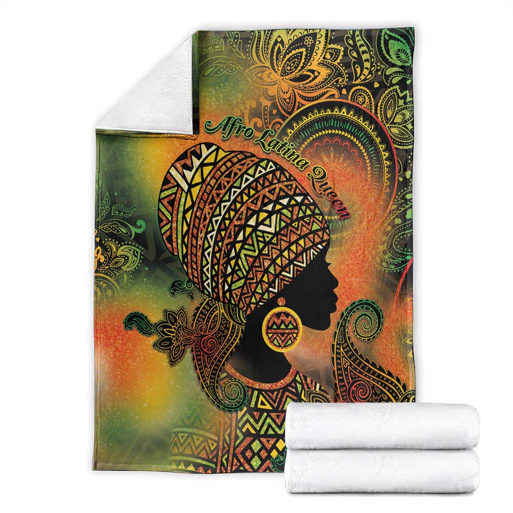 Black Women Blanket Afro Latina Queen DT05