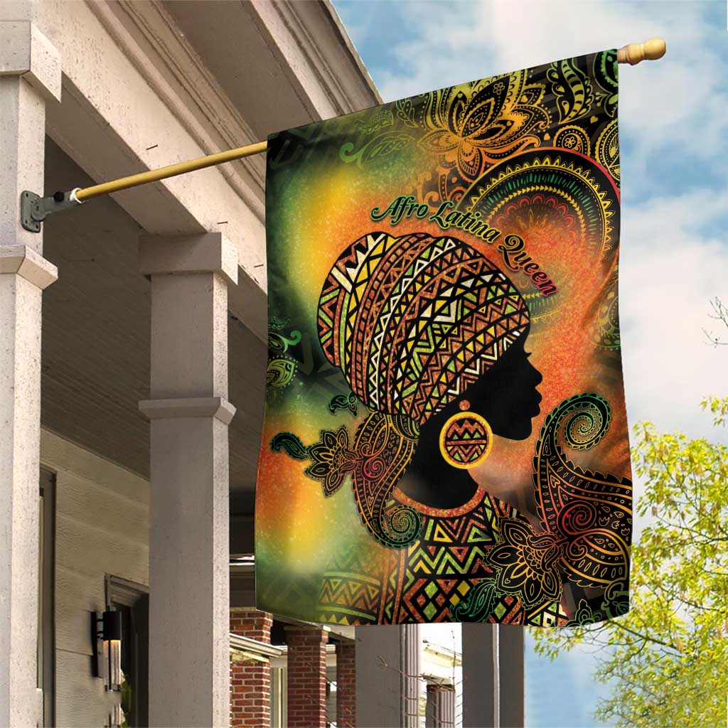 Black Women Garden Flag Afro Latina Queen DT05