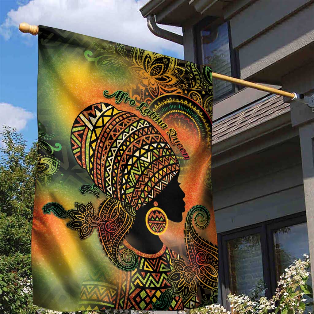 Black Women Garden Flag Afro Latina Queen DT05