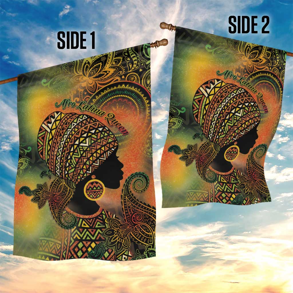Black Women Garden Flag Afro Latina Queen DT05