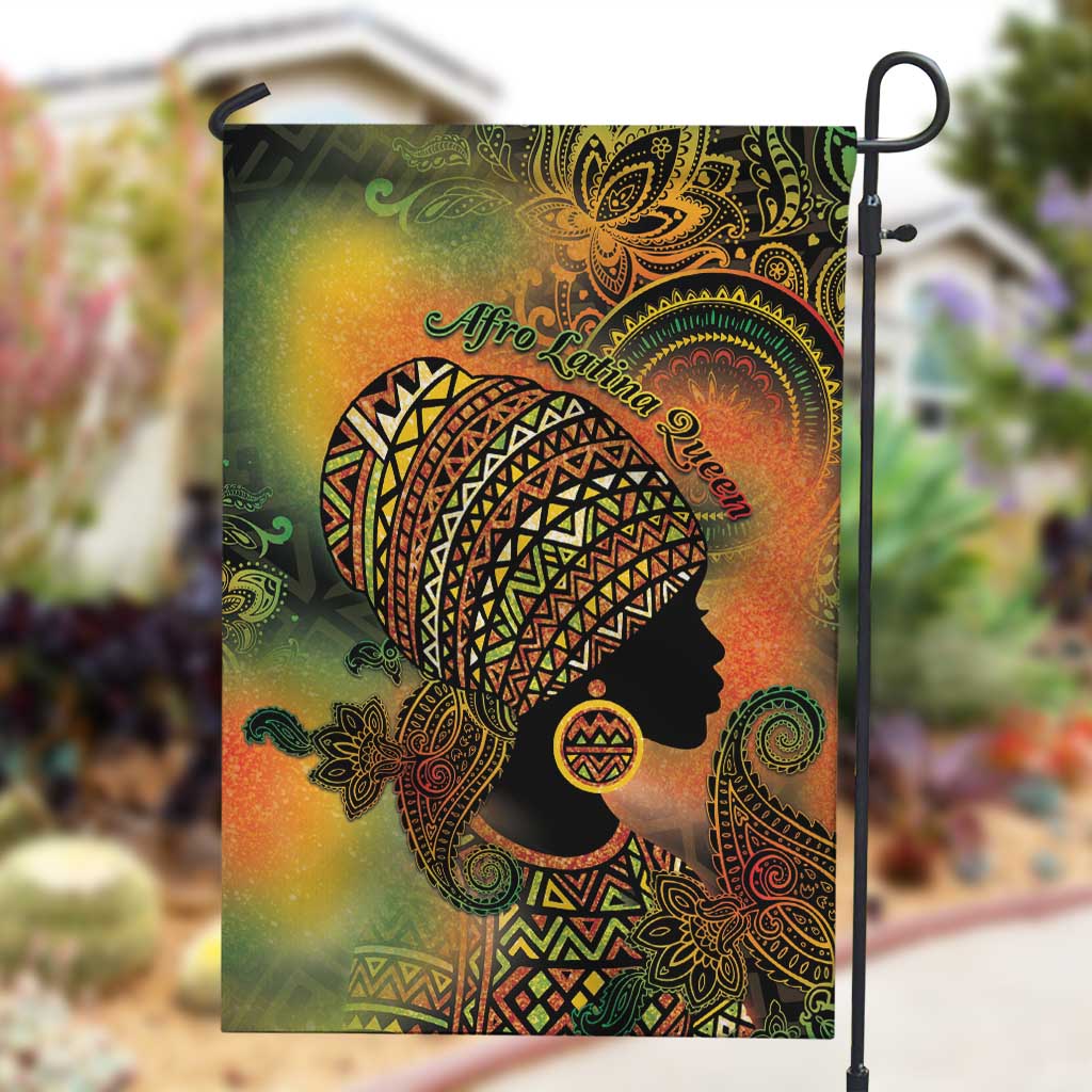 Black Women Garden Flag Afro Latina Queen DT05