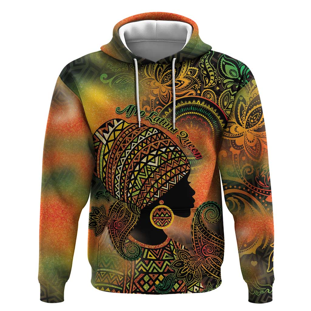 Black Women Hoodie Afro Latina Queen DT05