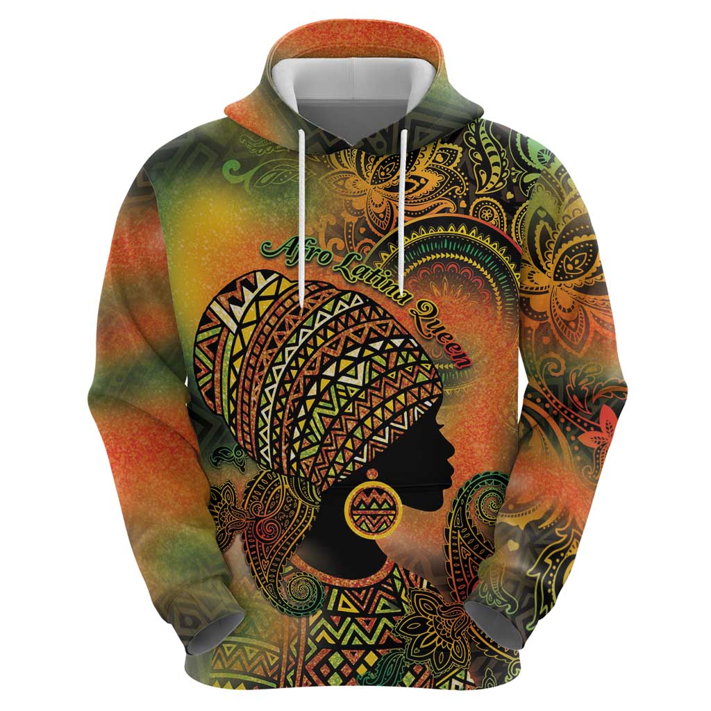 Black Women Hoodie Afro Latina Queen DT05
